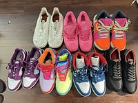 All seven pairs laid out for overview