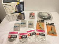 Group shot showing all packaged items