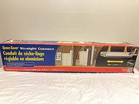 Front of retail box showing product name and dimensions