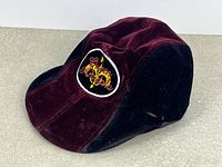 Front and left side of velour Queen Amidala cap