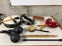 Group shot showing all percussion instruments