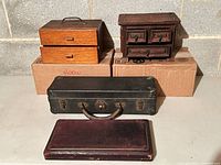 Overview of all four vintage boxes