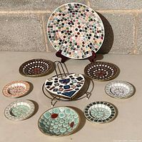 Group shot showing all mosaic pieces