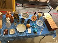 Group shot of entire lot on table