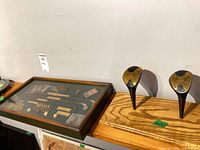 Shadow box and coat hook on shelf