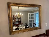 Front view showing entire mirror and frame