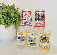 All five novelty beer mugs displayed