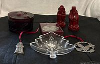 All items overview on black surface