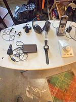 Group shot showing all electronics on table