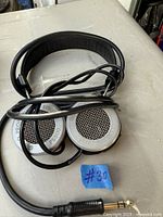 Front view of Grado PS500 headphones showing earcup exteriors and headband