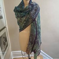 Scarf draped on mannequin full view