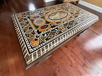 Top view showing full pietra dura design