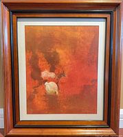 Full view of framed Nishizawa lithograph