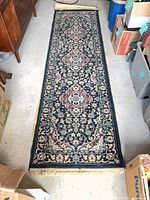Full view of hallway runner rug