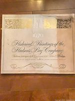 portfolio front titled Historical Paintings of the Hudson’s Bay Company 1970