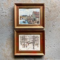 Both framed prints together