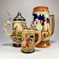 All three steins group view