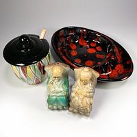 Group shot of ashtray, shakers, sugar bowl