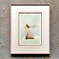 Full view of framed screen print