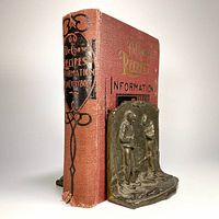 Bookend propping 1902 Dr. Chase’s Recipes hardcover