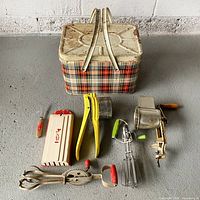 Group shot of basket and all utensils