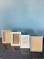 Group shot of all four picture frames, front view