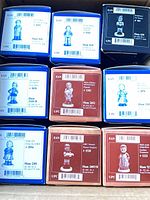 Nine Hummel boxes inside outer carton showing labels