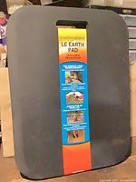 Front view of Earth Edge kneeling pad with product sleeve visible