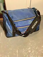 Blue MOLSON duffel bag with shoulder strap