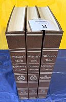 Spines of all three volumes showing series title and uniform binding