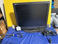 Front view of Acer AL1913 monitor with attached cables