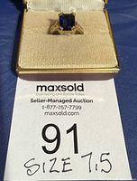 Ring in box showing size and overall appearance