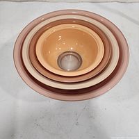 Four nested bowls showing color variety