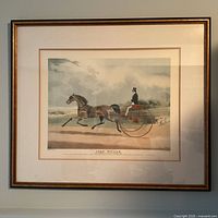 Framed print full view showing artwork, mat and frame