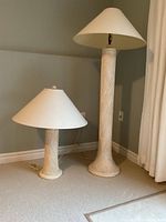 Both lamps side by side for size comparison