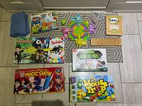 All items laid out together on floor