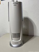 Front view of Honeywell QuietCare tower humidifier