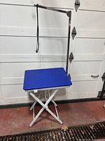 Full view of grooming table set up