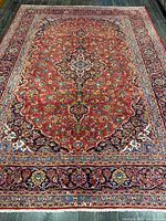 Full view of rug showing overall design and dimensions