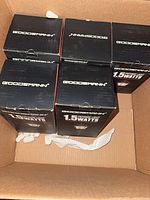 Five unopened Goodsmann pathway light boxes in carton