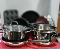 Group shot of all cookware and bakeware pieces