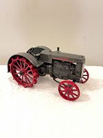 Left front view showing overall tractor model shape and color