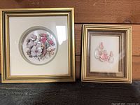 Both framed 3-D pictures side by side