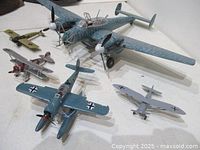 All five aircraft models grouped