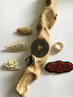 All seven items arranged together for group overview