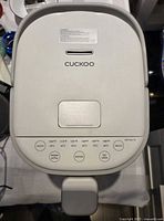 Top view showing control panel with temperature settings and function buttons