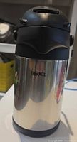 Front view of Thermos stainless steel airpot