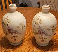 Both matching vases front view