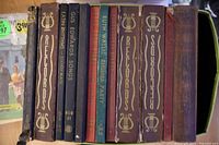 Nine cloth-bound 78 rpm album books in box