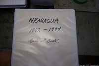 Album cover page marked Nicaragua 1862-1994 Back of Book